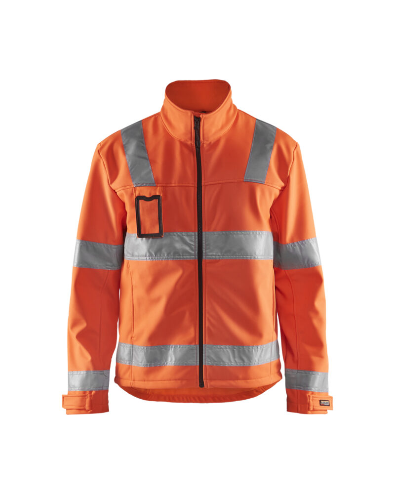 Blåkläder Softshell Jack High Vis 4838 - High Vis Oranje voorkant