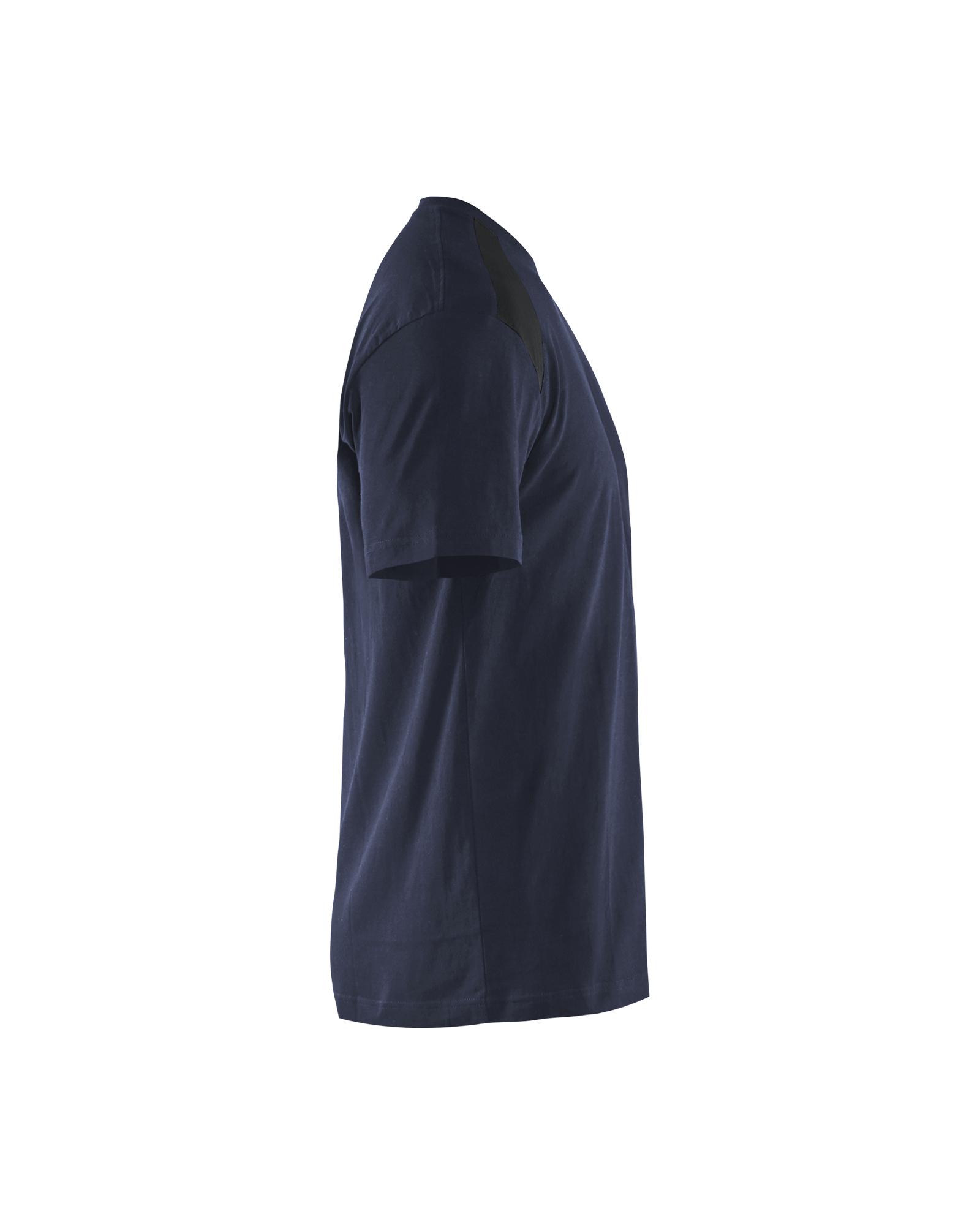 Blåkläder T-shirt 3379 - Donker marineblauw / Zwart zijkant