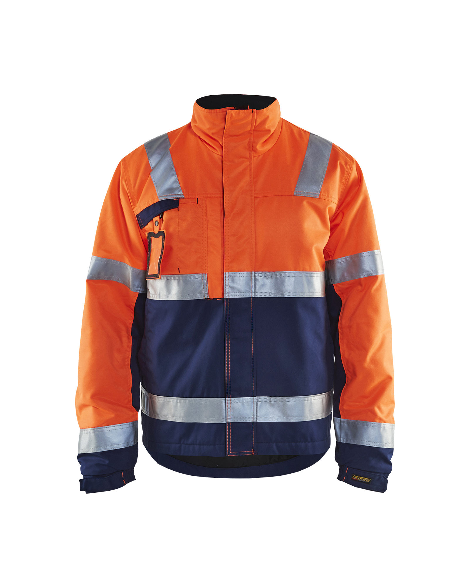 Blåkläder Winterjas High Vis 4862 - High Vis Oranje/Marineblauw voorkant