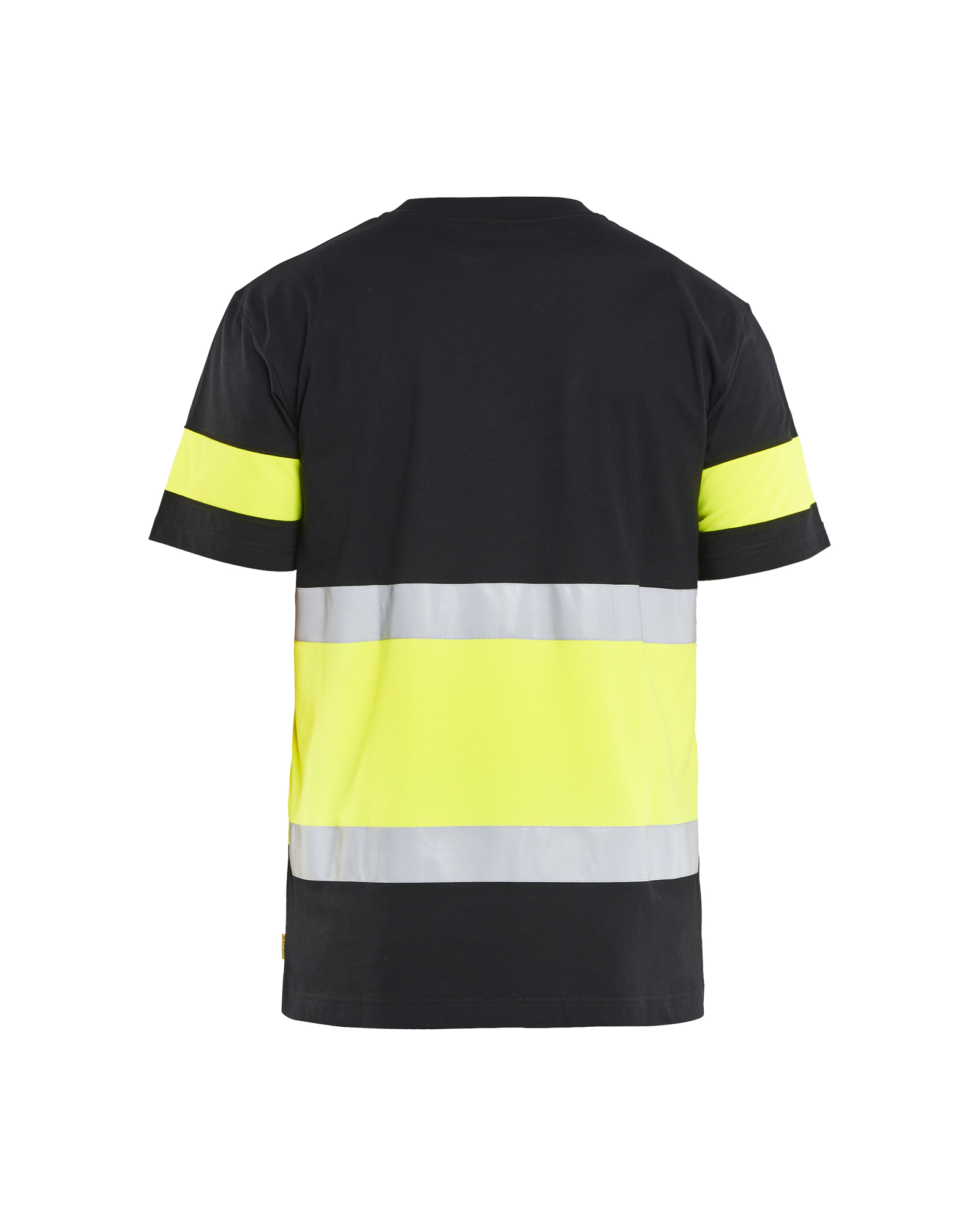 Blåkläder T-shirt High Vis 3387 - Zwart / High Vis Geel achterkant