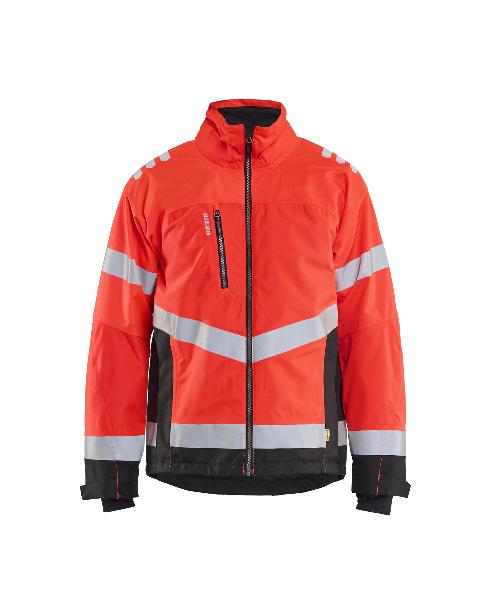 Blåkläder Winterjas High Vis 4780 - High Vis Rood/Zwart voorkant