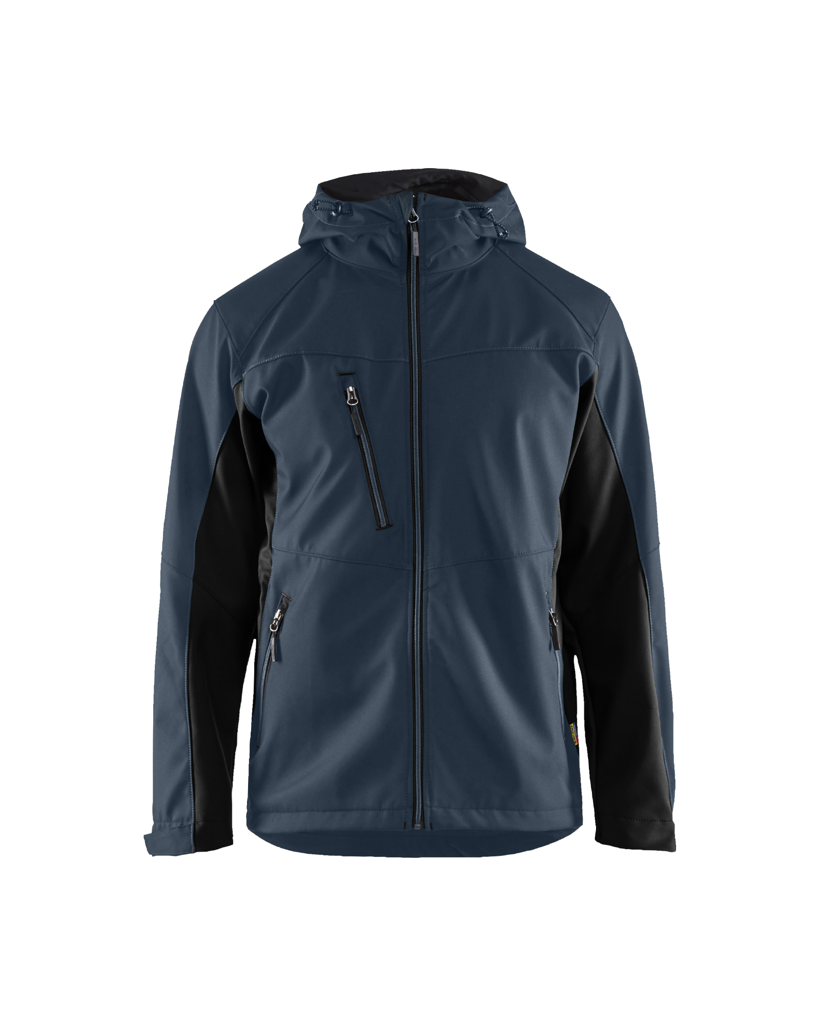 Blåkläder Softshell jack 4753 - Donker marineblauw / Zwart voorkant