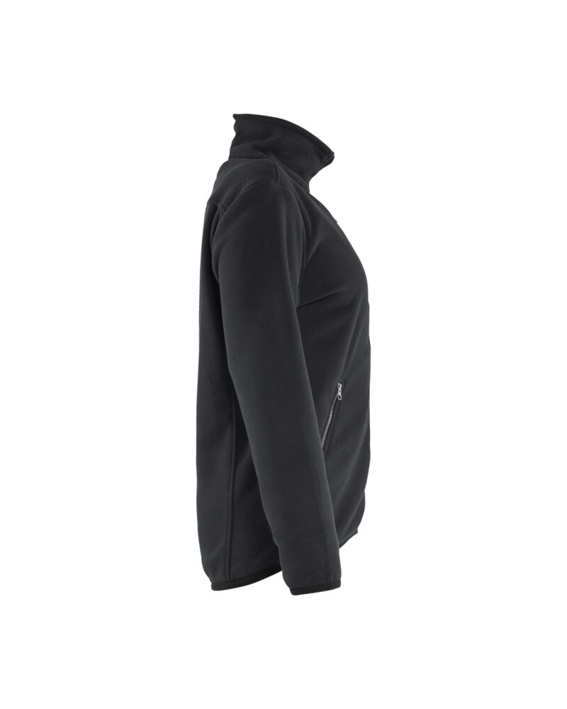 Blåkläder Dames fleecevest 4744 - Zwart zijkant