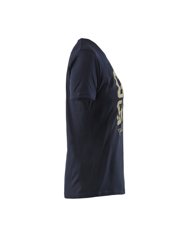 Blåkläder Dames T-shirt Grit & Grind 9409 - Donker Marineblauw zijkant