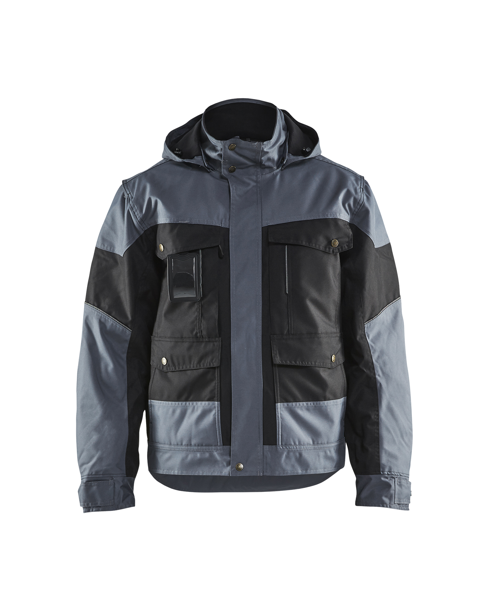 Blåkläder Winterjas 4886 - Zwart/Grijs voorkant