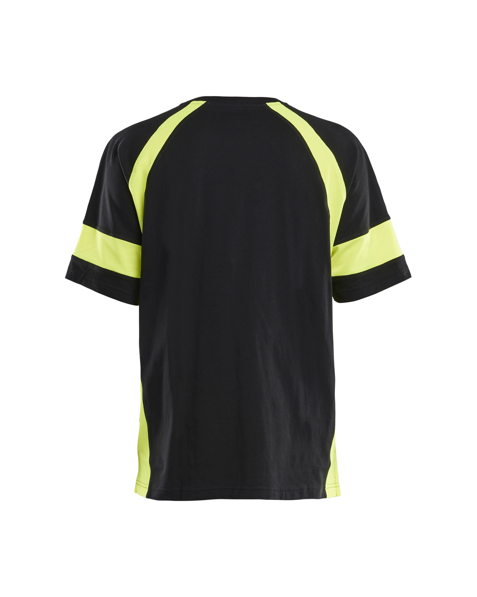 Blåkläder T-shirt Visible 3523 - Zwart / High Vis Geel achterkant