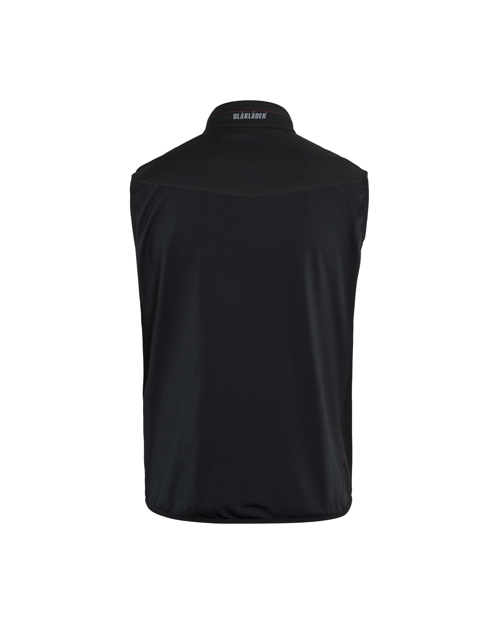 Blåkläder Softshell bodywarmer 3850 - Zwart/Rood achterkant
