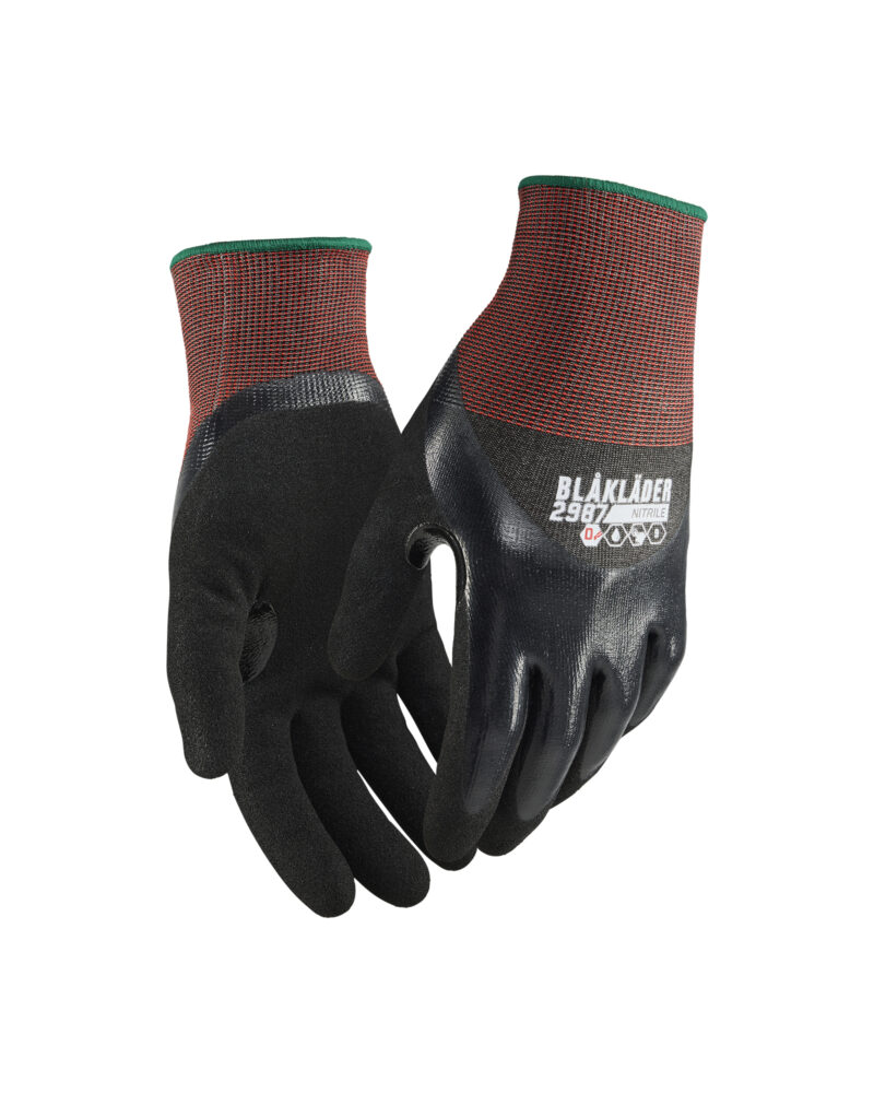 Blåkläder Snijbestendige handschoenen D nitril-gecoat Touch waterdicht 2987