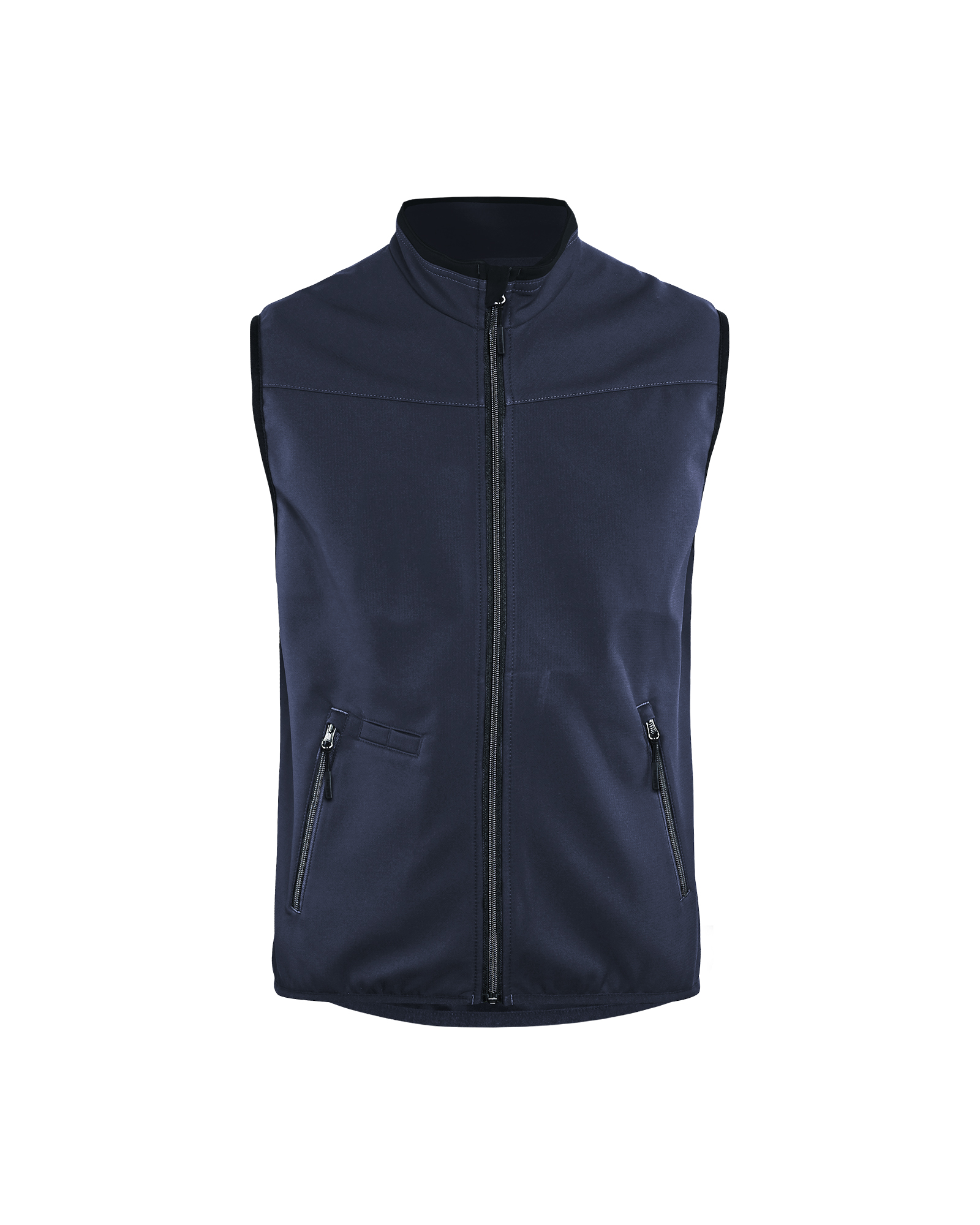 Blåkläder Softshell bodywarmer 3850 - Donker marineblauw / Zwart voorkant