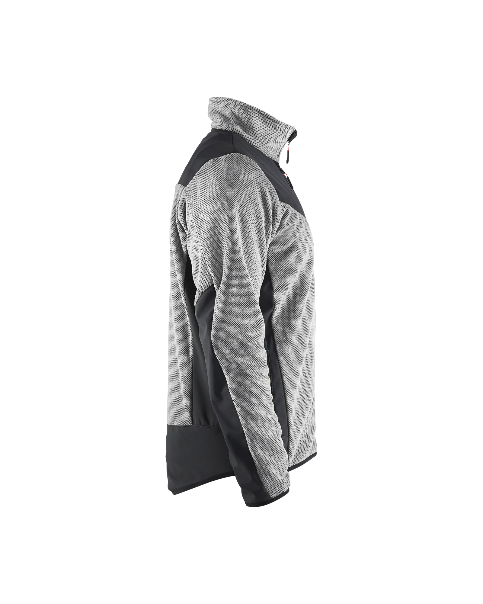 Blåkläder Gebreid vest met softshell 5942 - Grijs mêlee/Zwart zijkant