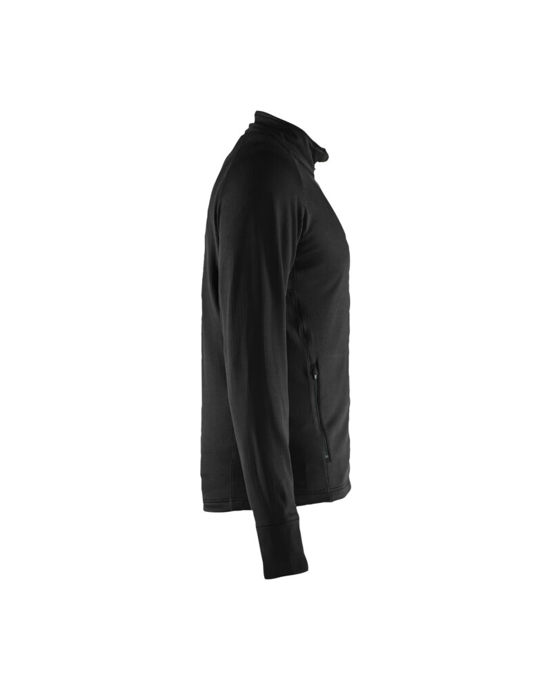 Blåkläder STRIKER Fleecejack 4735 - Zwart zijkant