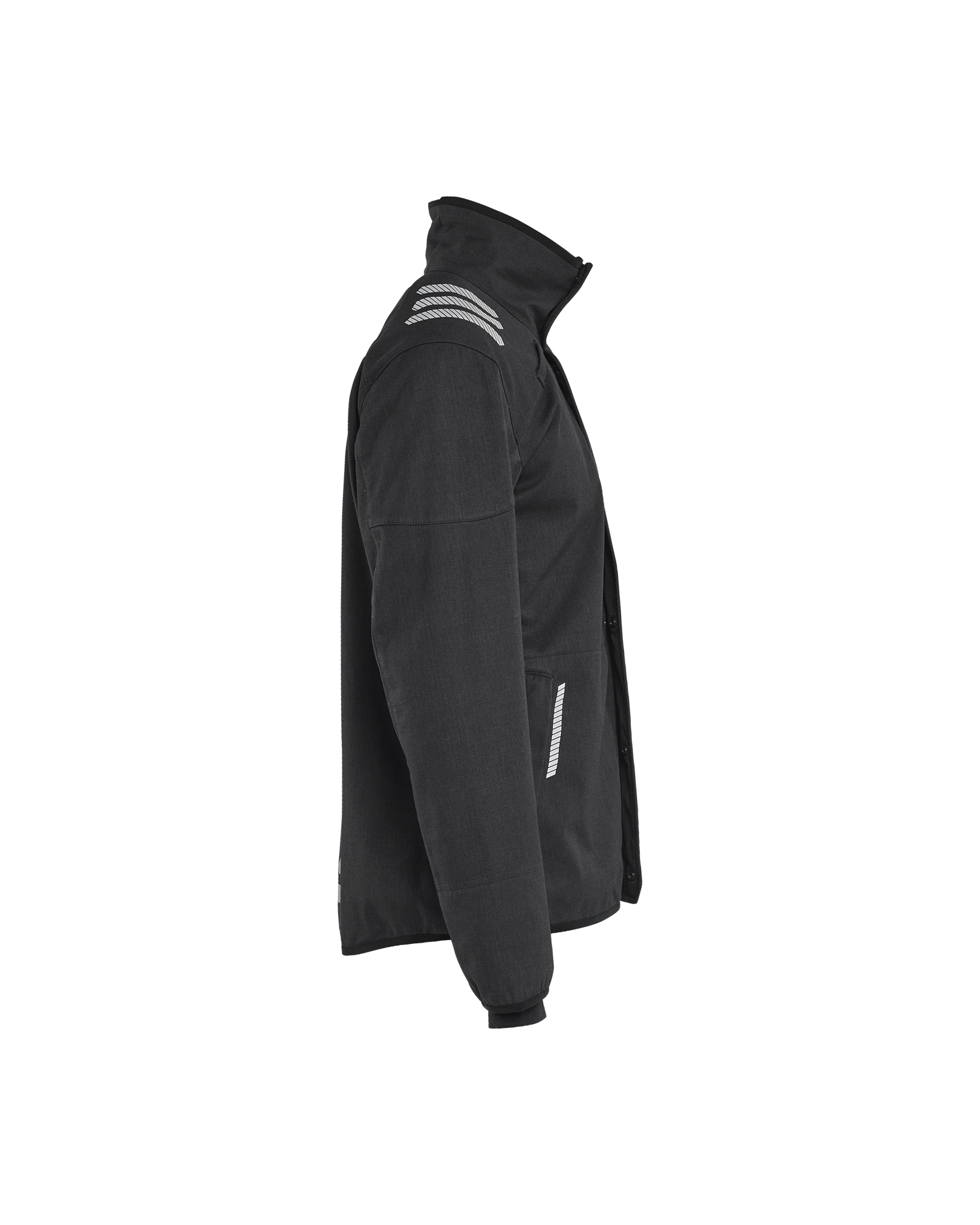 Blåkläder APC 2 Multinorm softshell jack Inherent 4447 - Zwart zijkant