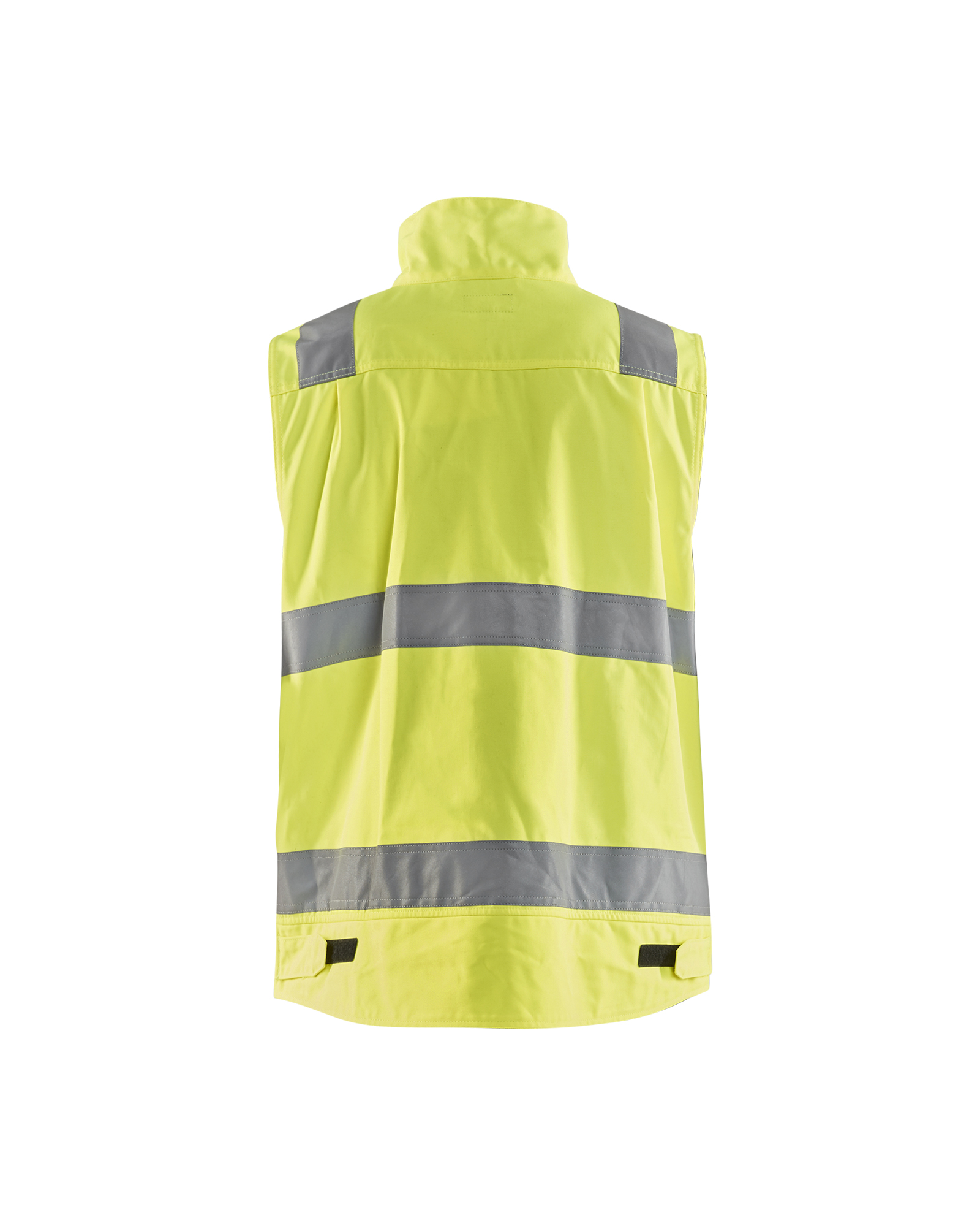 Blåkläder Werkvest. Ongevoerd High Vis 8505 - High Vis Geel/Marineblauw achterkant