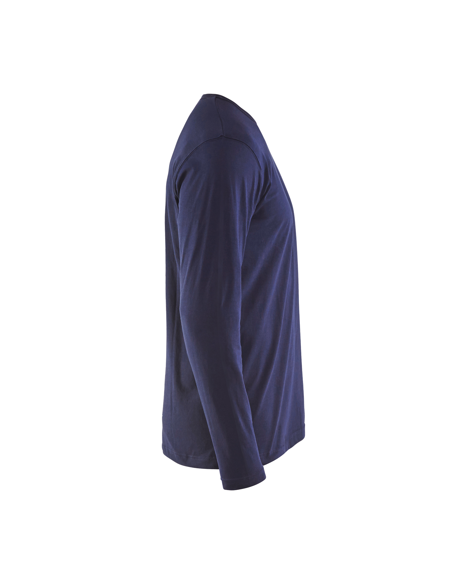 Blåkläder T-shirt lange mouwen 3500 - Marineblauw zijkant
