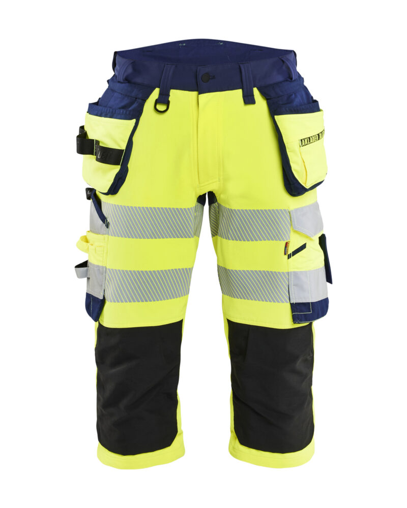 Blåkläder High Vis piraatbroek 4-weg stretch met gereedschapzakken 1123 - voorkant