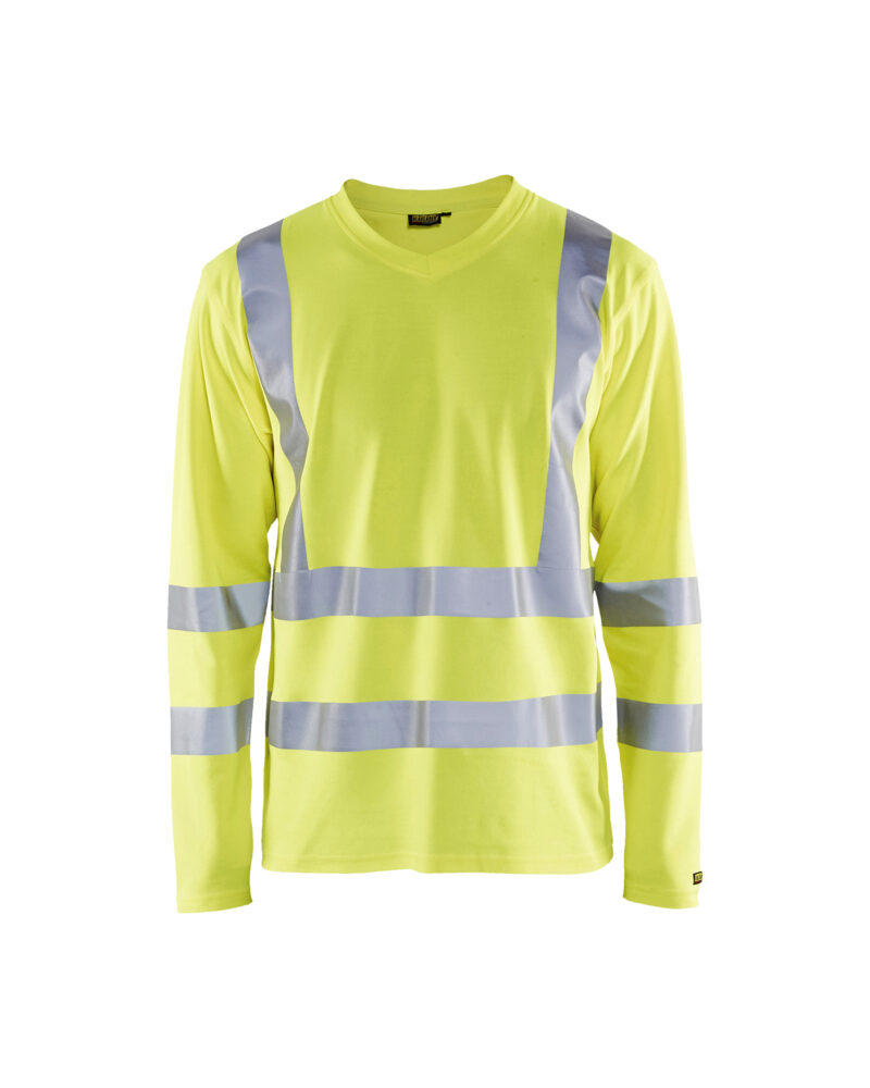 Blåkläder UV-T-shirt lange mouwen High Vis 3381 - High Vis Geel voorkant