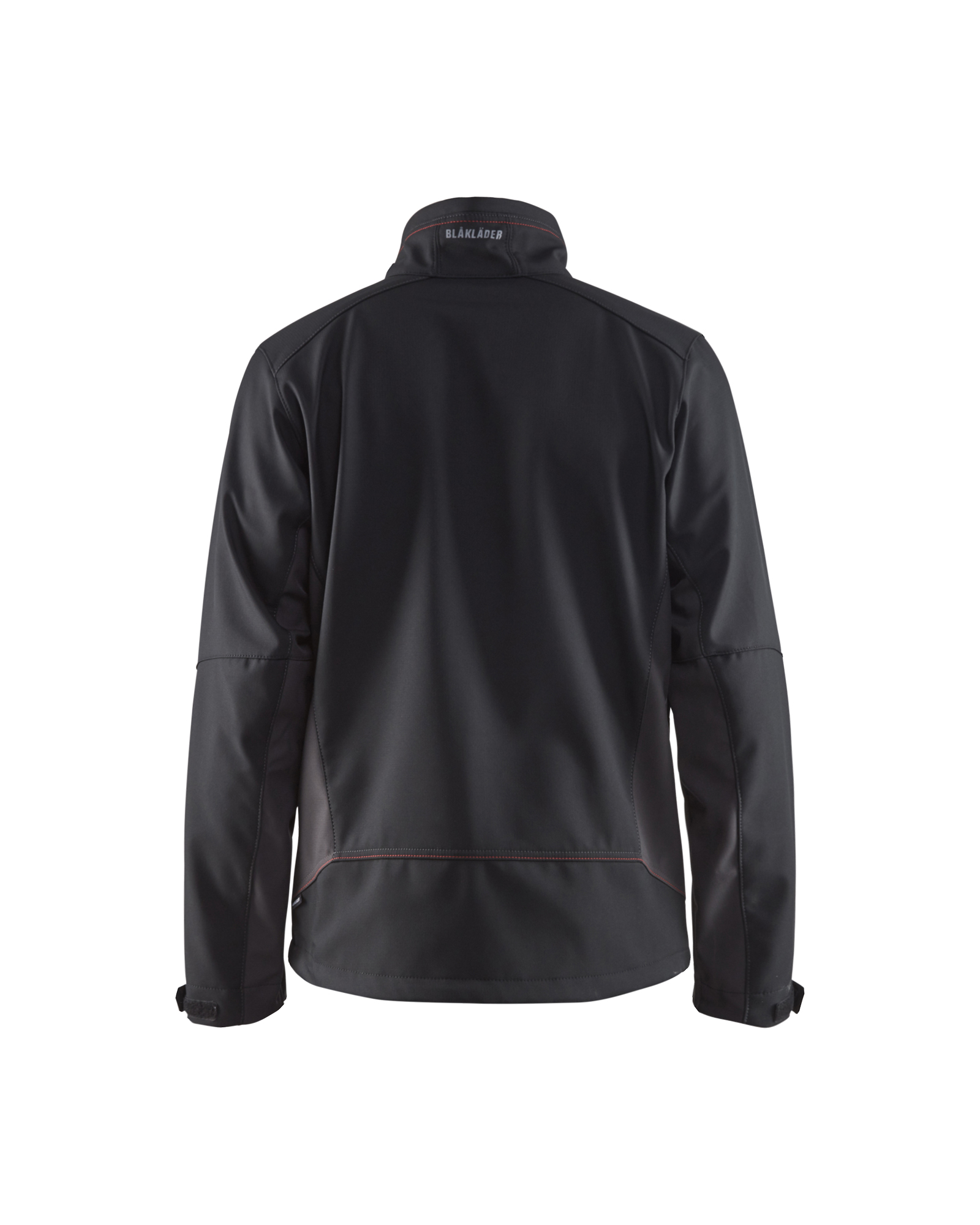 Blåkläder Softshell Jack 4950 - Zwart/Rood achterkant