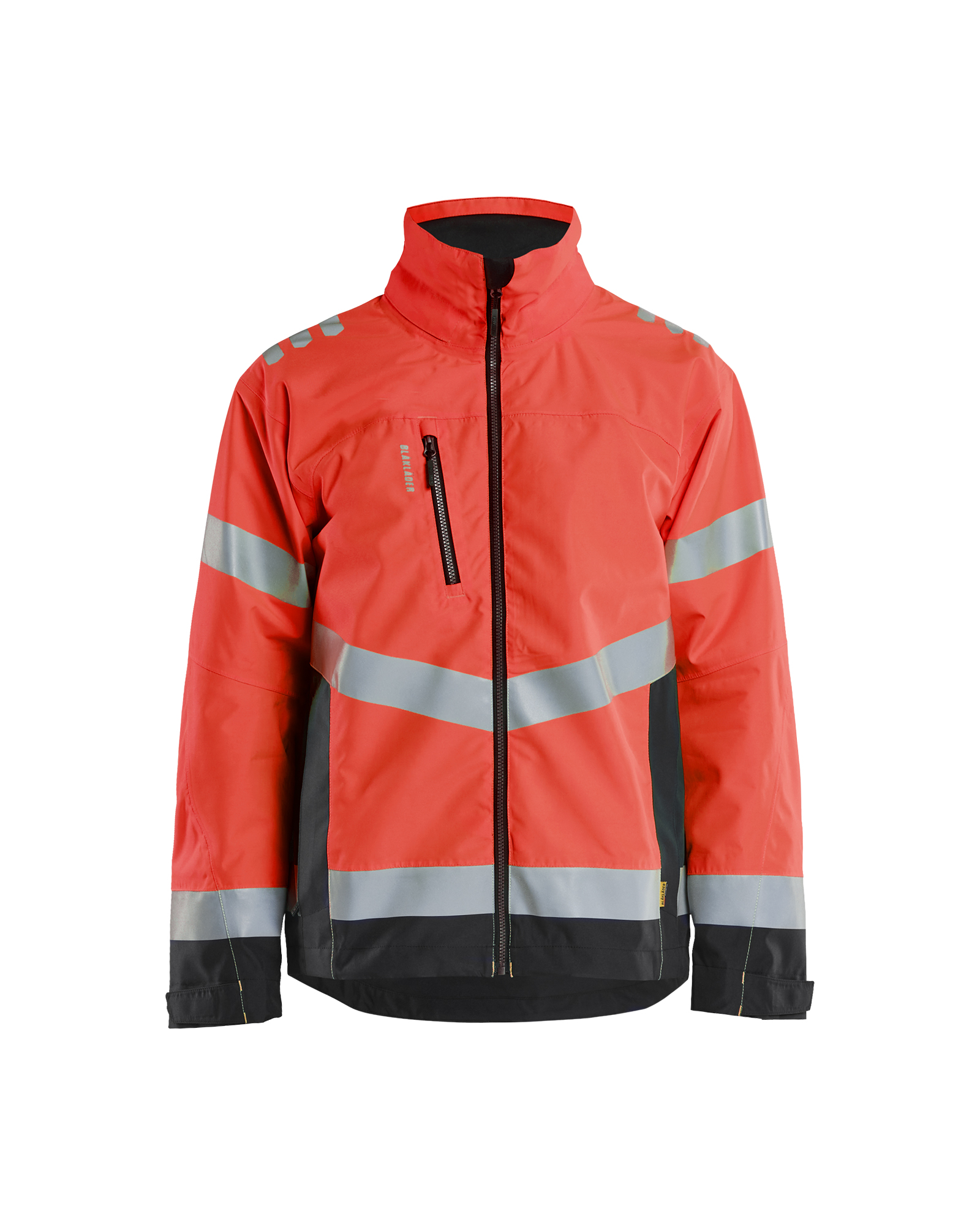 Blåkläder Shell Jack High Vis 4760 - High Vis Rood/Zwart voorkant