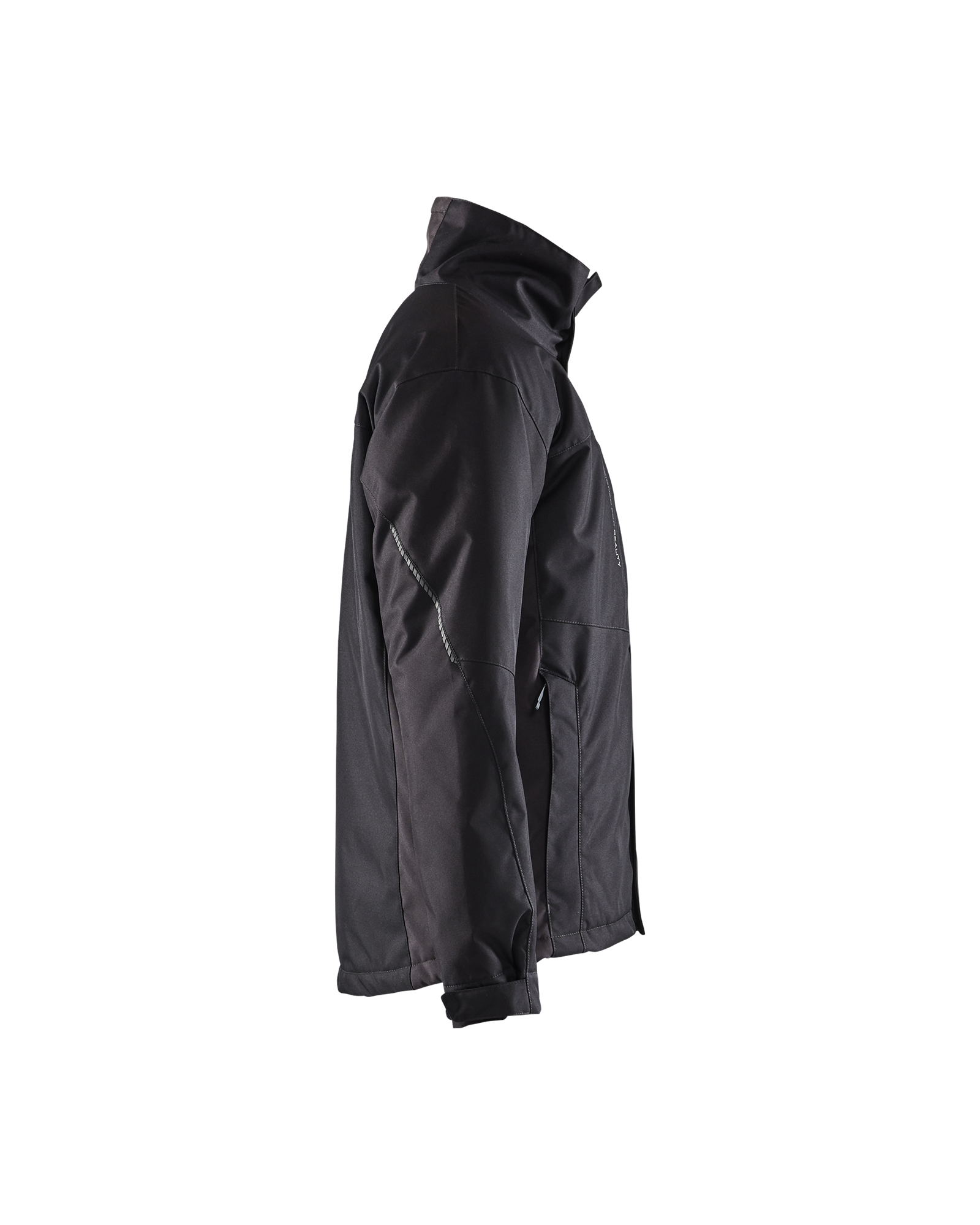 Blåkläder Winterjas 4918 - Zwart/Donkergrijs zijkant