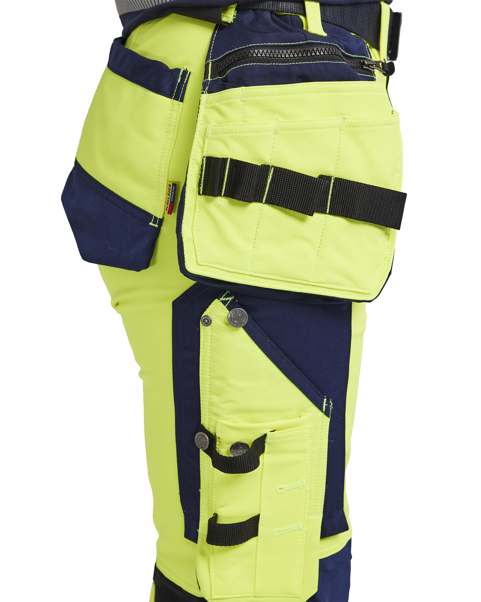 Blåkläder Dames High Vis werkbroek 4-weg stretch met gereedschapszakken 7197 - detail 1