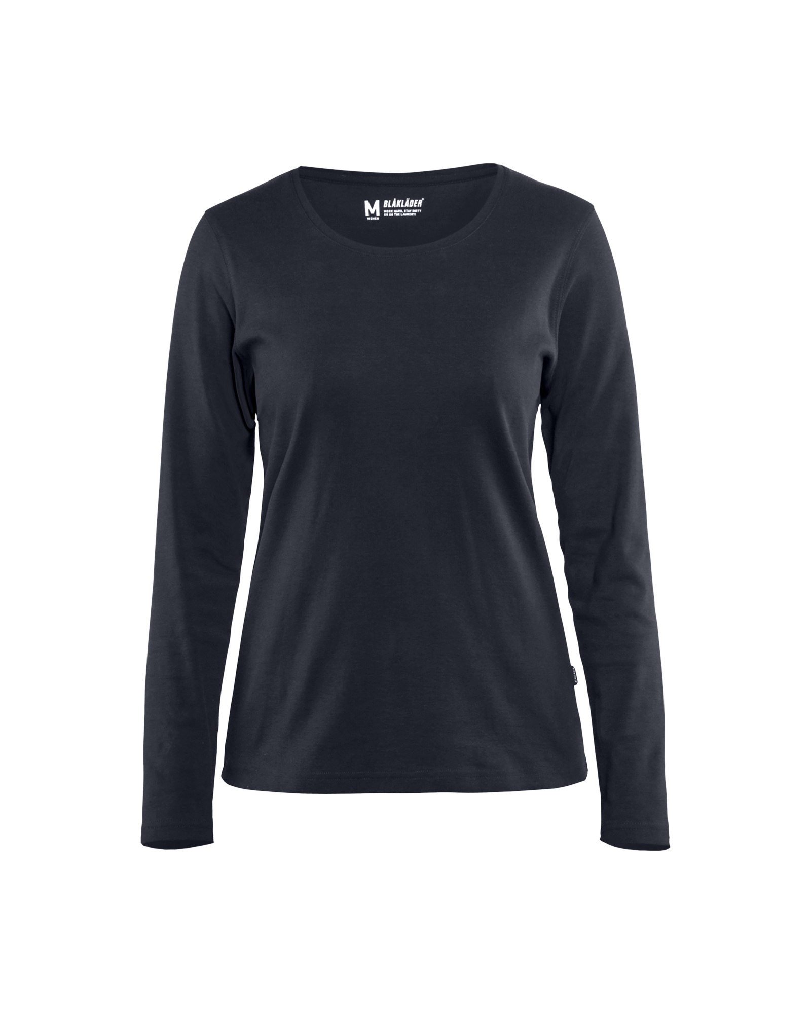 Blåkläder Dames T-shirt lange mouwen 3301 - Donker Marineblauw voorkant