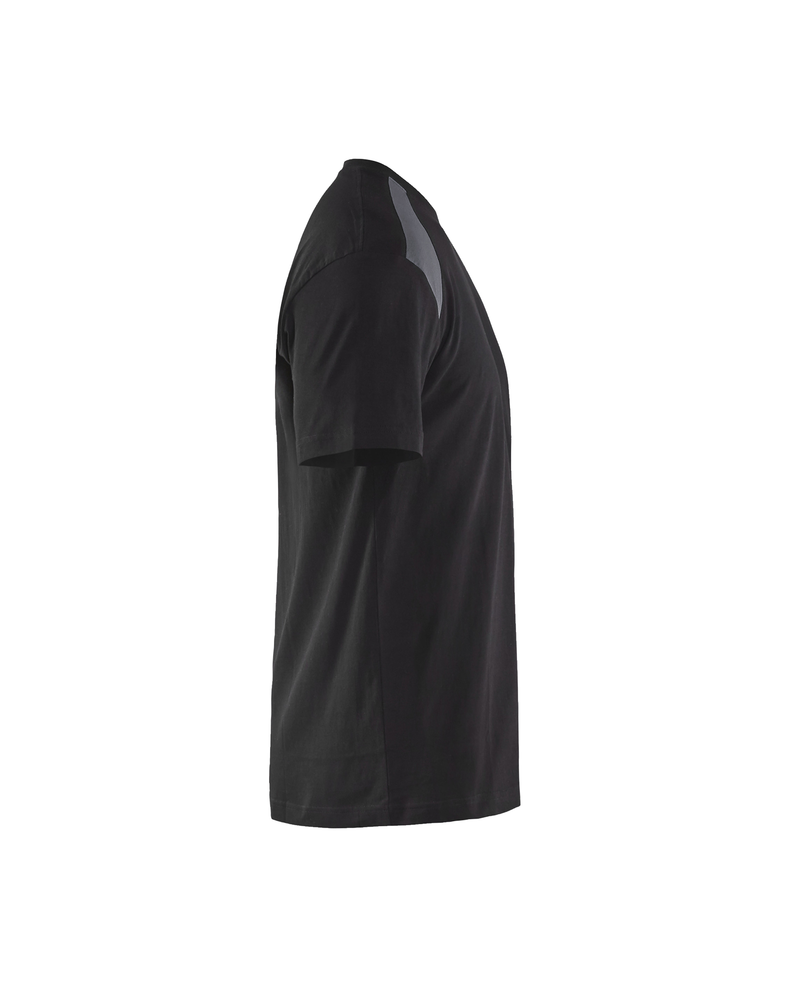 Blåkläder T-shirt 3379 - Zwart / Medium grijs zijkant