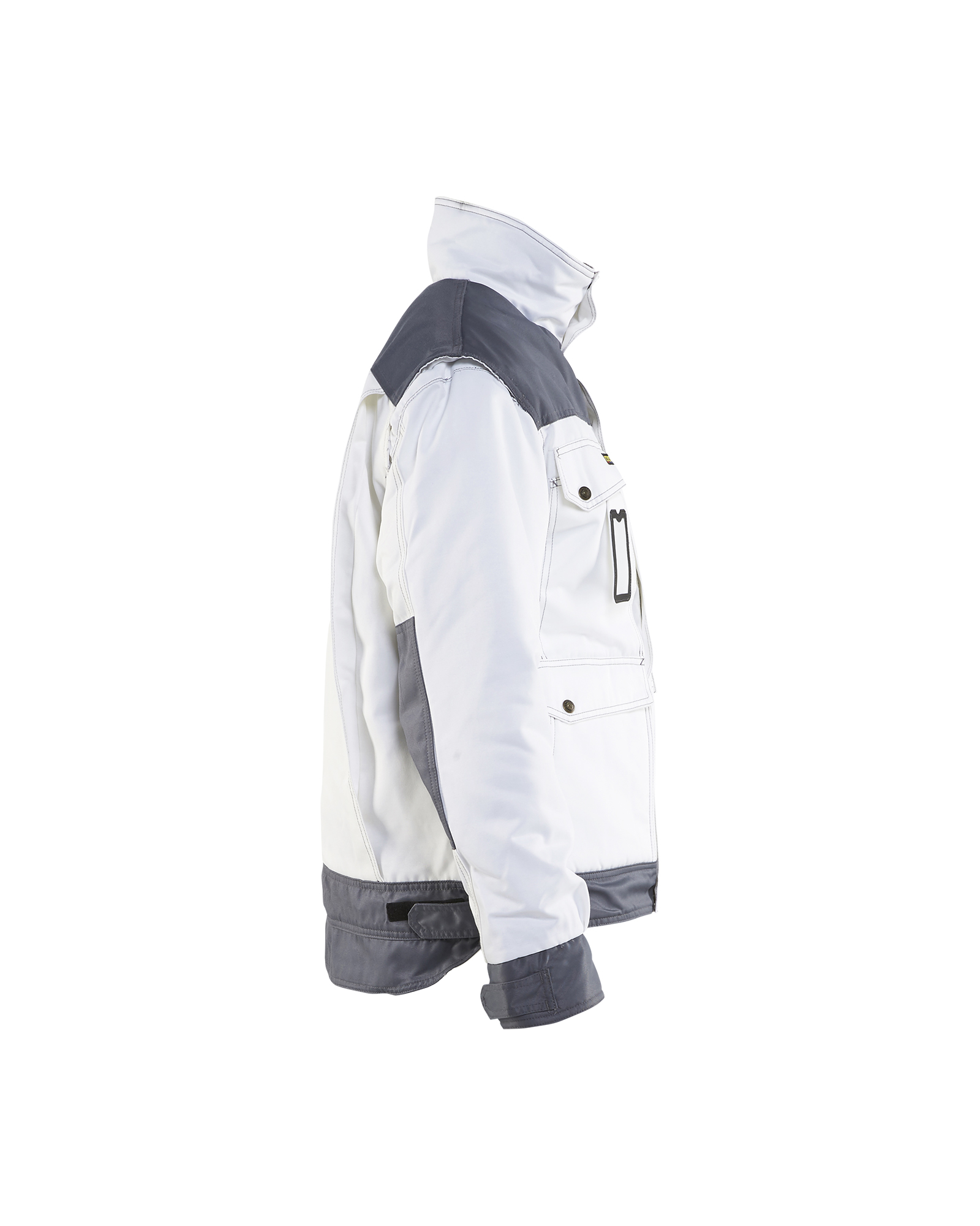 Blåkläder Schilders Winterjas 4865 - Wit / Grijs zijkant