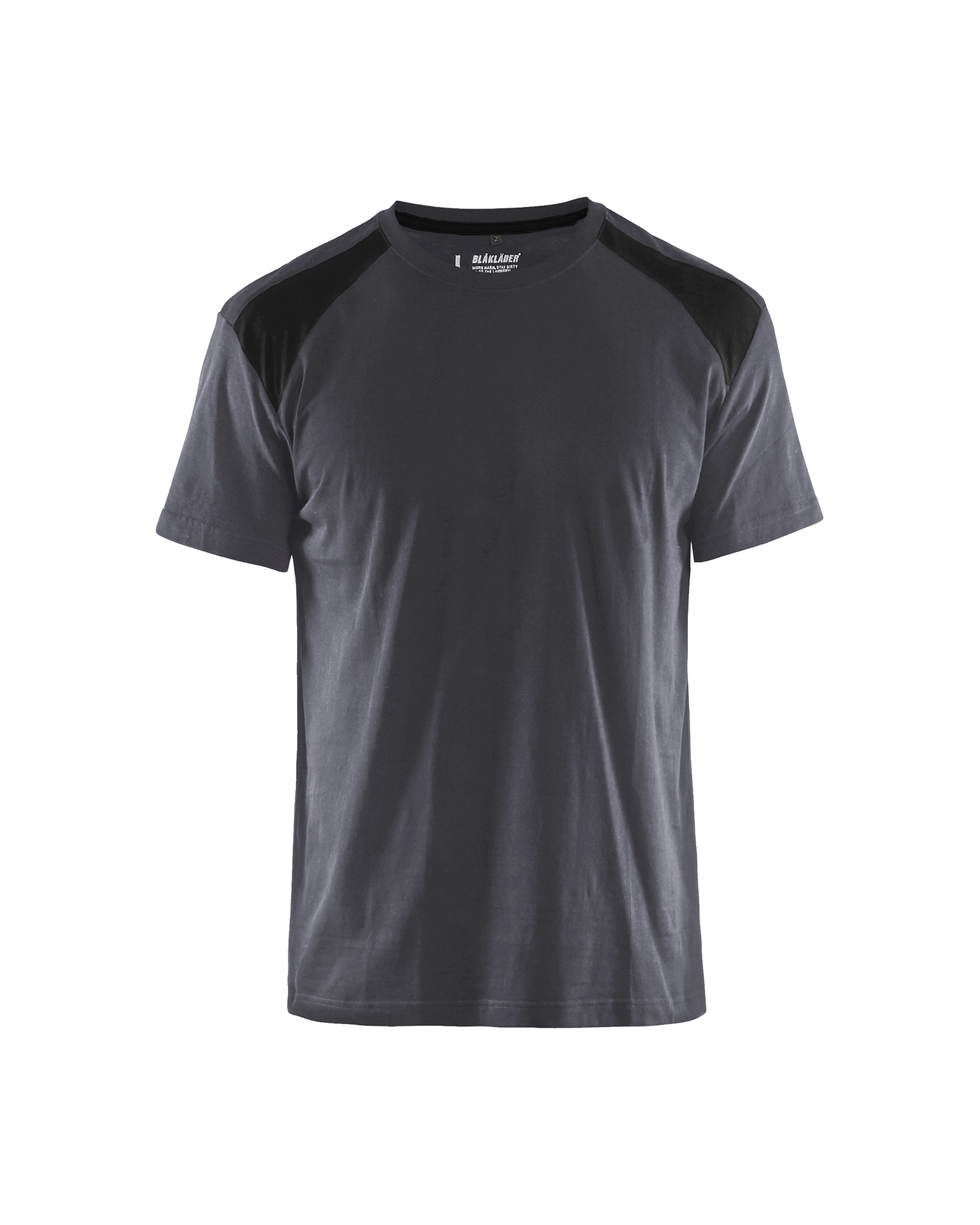 Blåkläder T-shirt 3379 - Medium grijs / Zwart voorkant