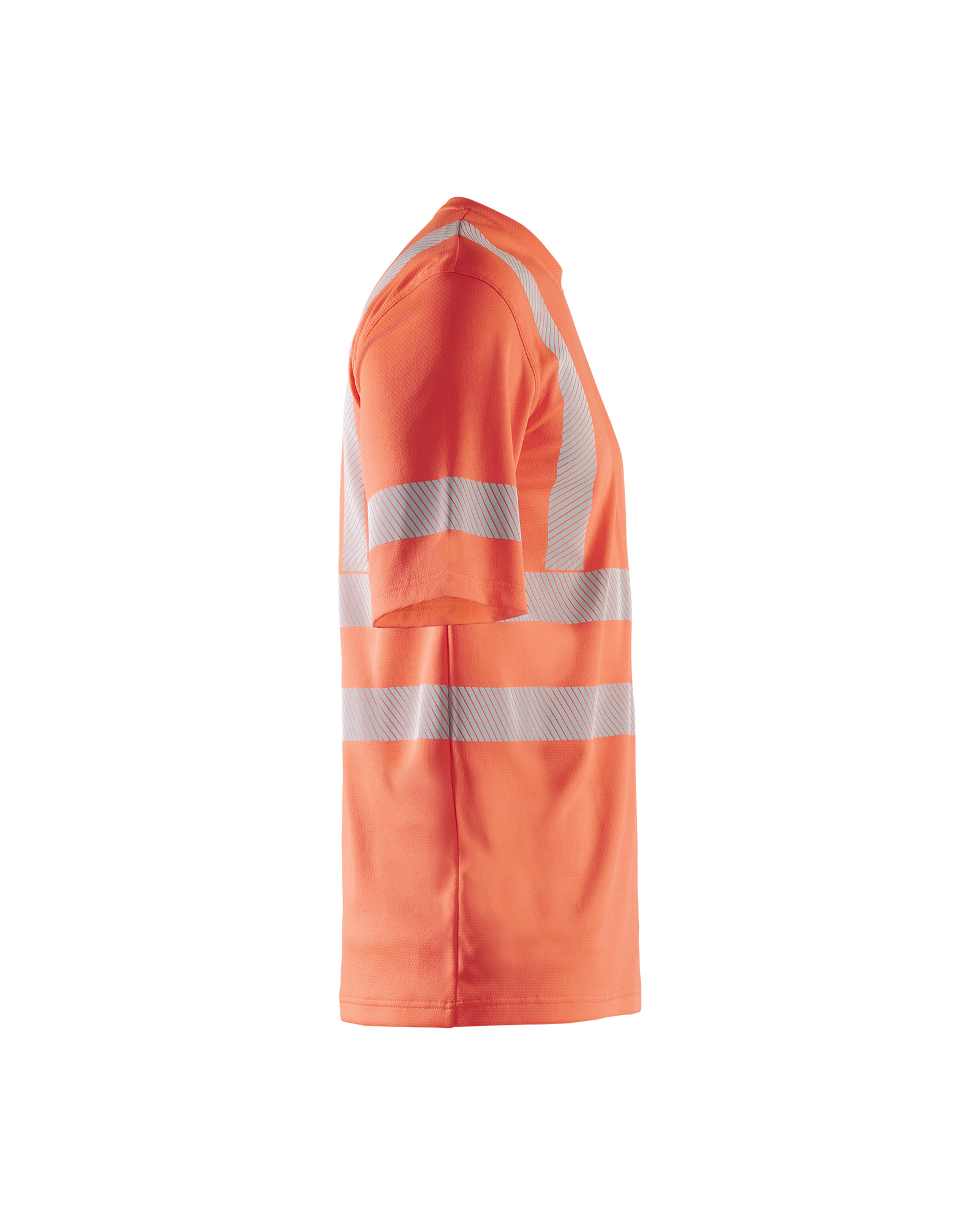 Blåkläder T-shirt High vis 3522 - High Vis Rood zijkant