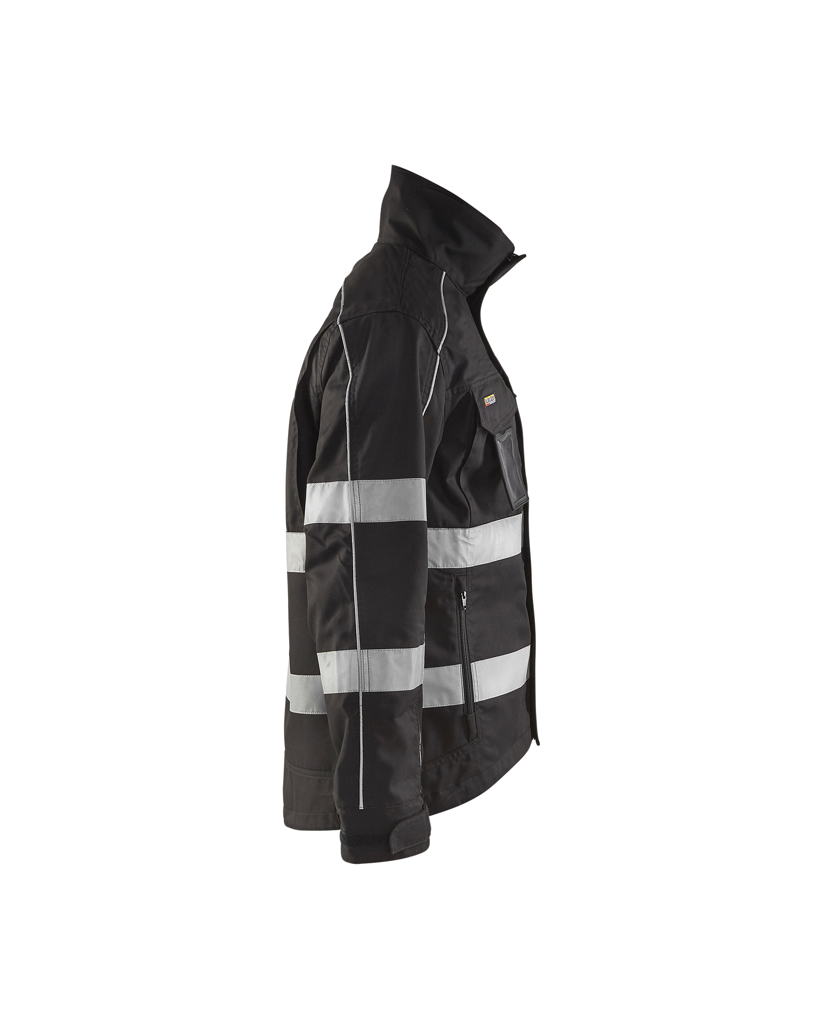 Blåkläder Jack. Ongevoerd High Vis 4051 - Zwart zijkant