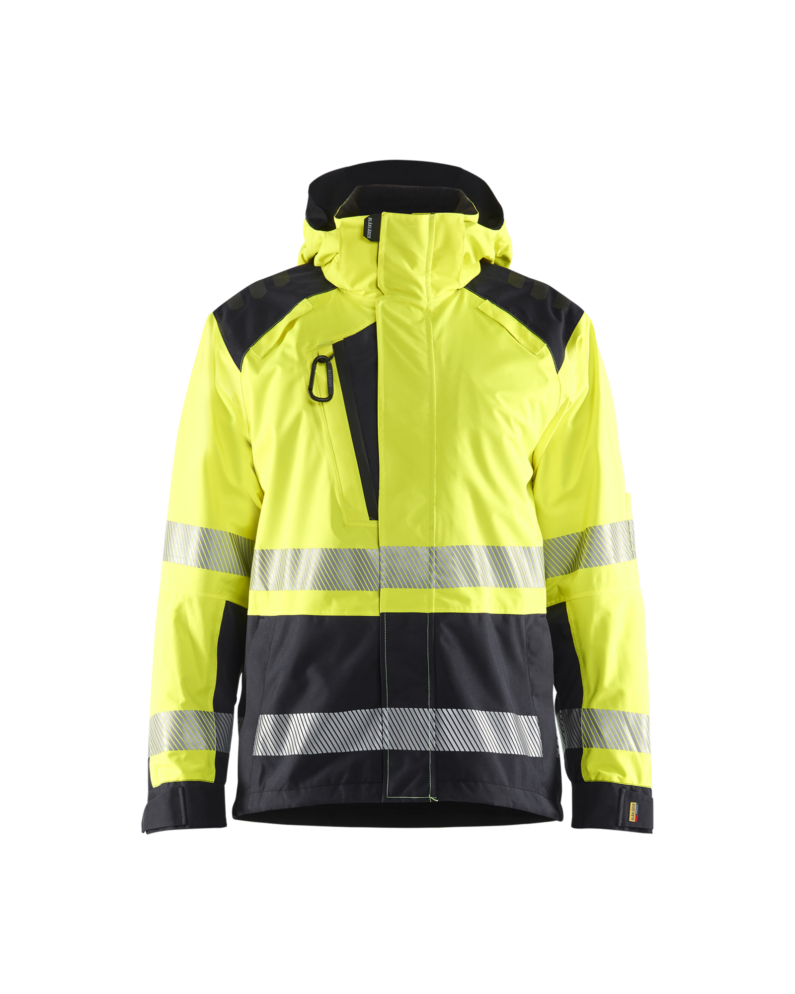 Blåkläder Shell jack High Vis 4435 - High Vis Geel/Zwart voorkant