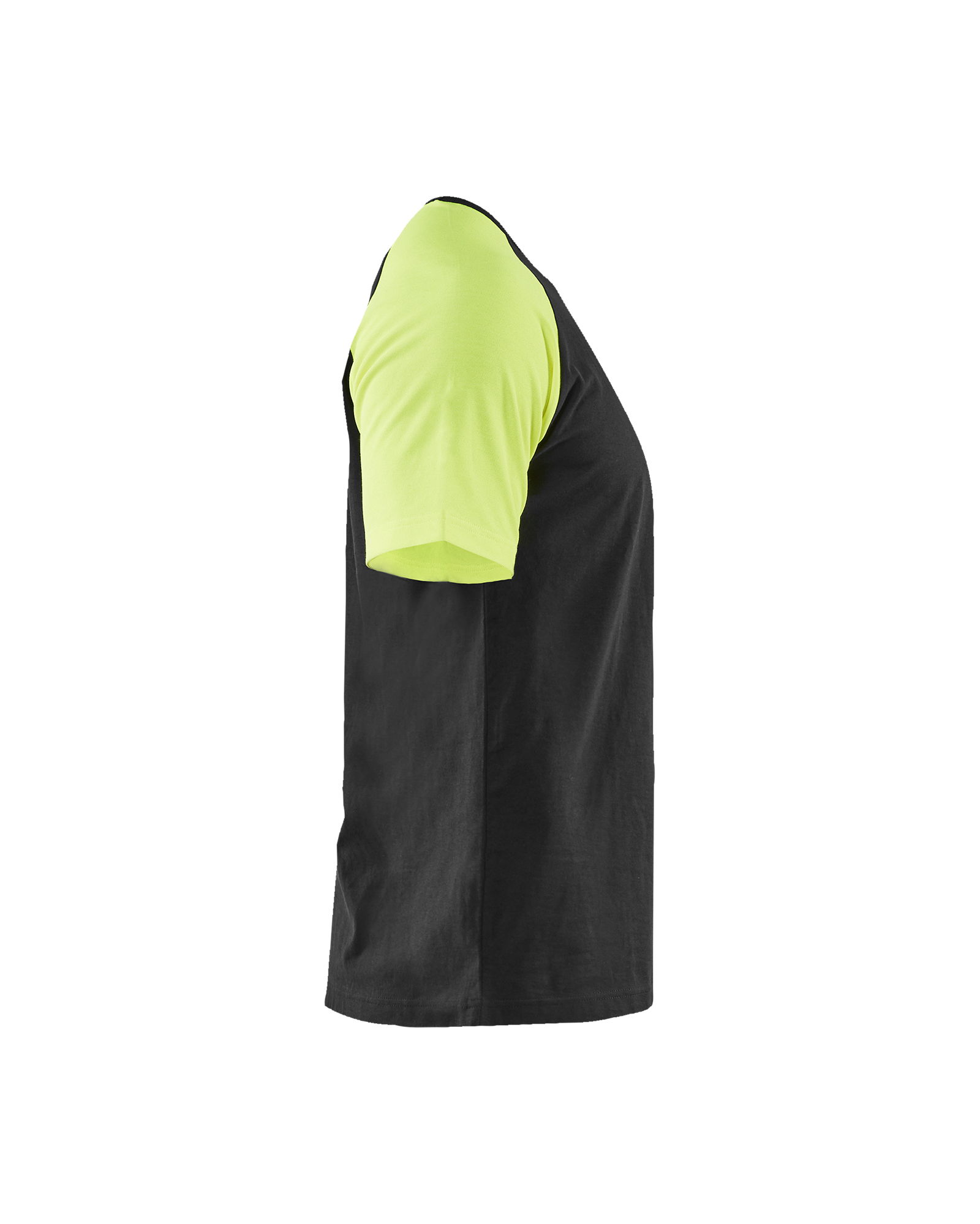 Blåkläder T-shirt Visible 3515 - Zwart / High Vis Geel zijkant