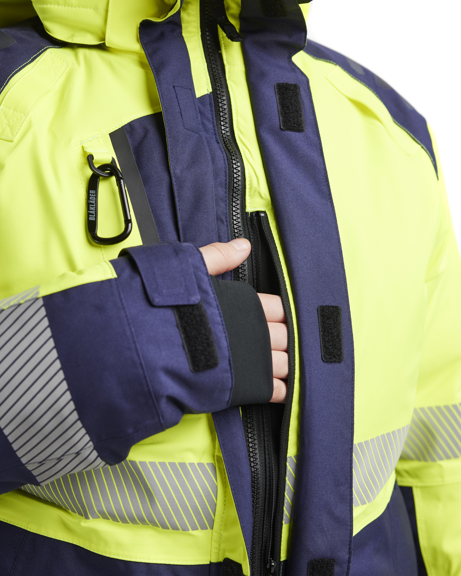 Blåkläder Dames Winterjas High Vis 4456 detail 3