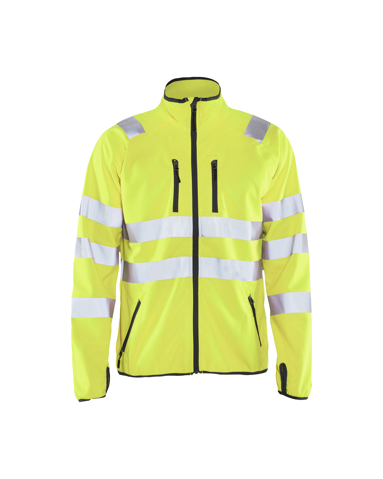 Blåkläder Softshell jack High Vis 4906 - High Vis Geel voorkant