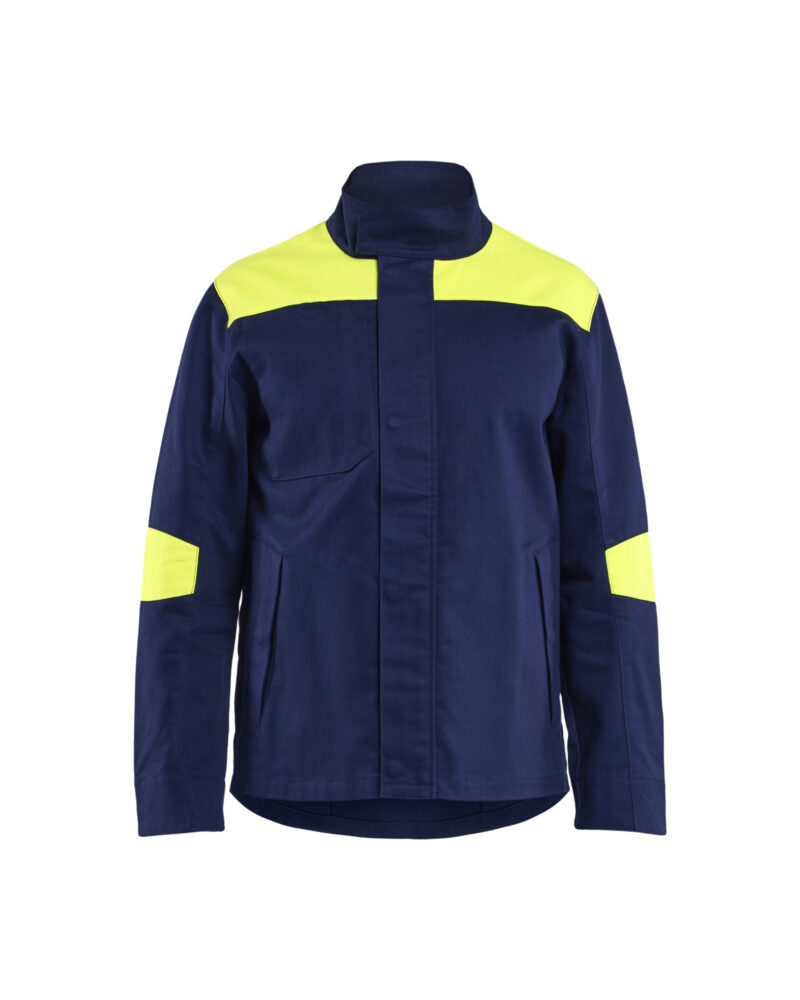 Blåkläder Lasjack 4801 - Marine / High Vis Geel voorkant