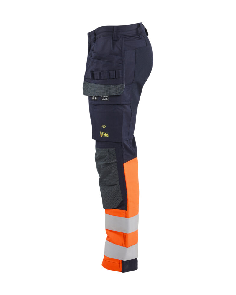Blåkläder Multinorm werkbroek stretch met gereedschapszakken inherent 1487 - zijkant