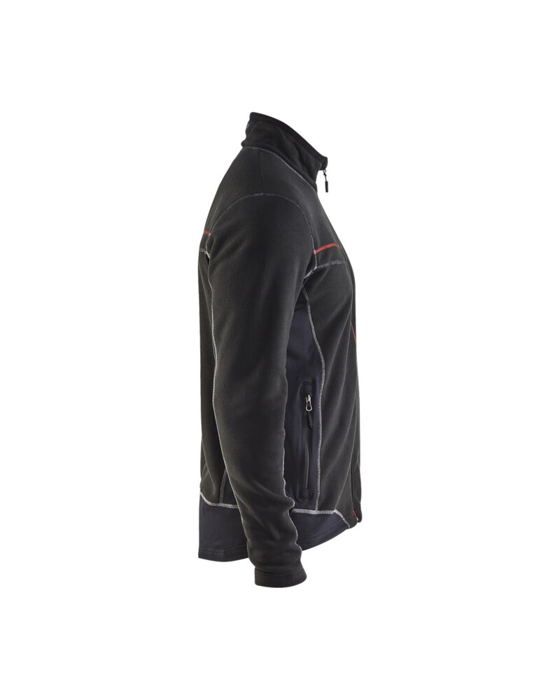 Blåkläder Microfleecevest 4997 - Zwart zijkant