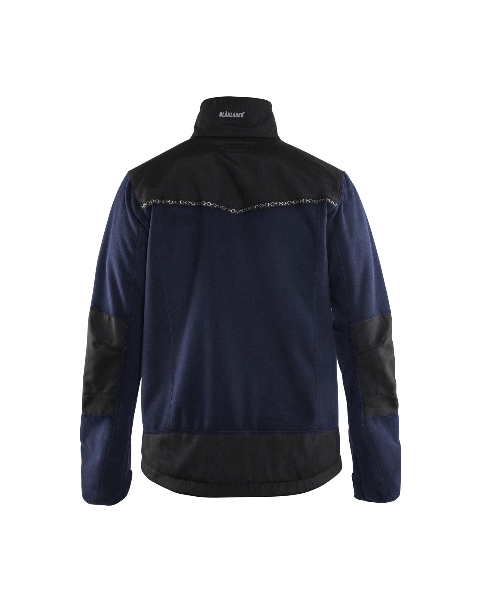 Blåkläder Winddicht fleecejack 4955 - Marineblauw/Zwart achterkant