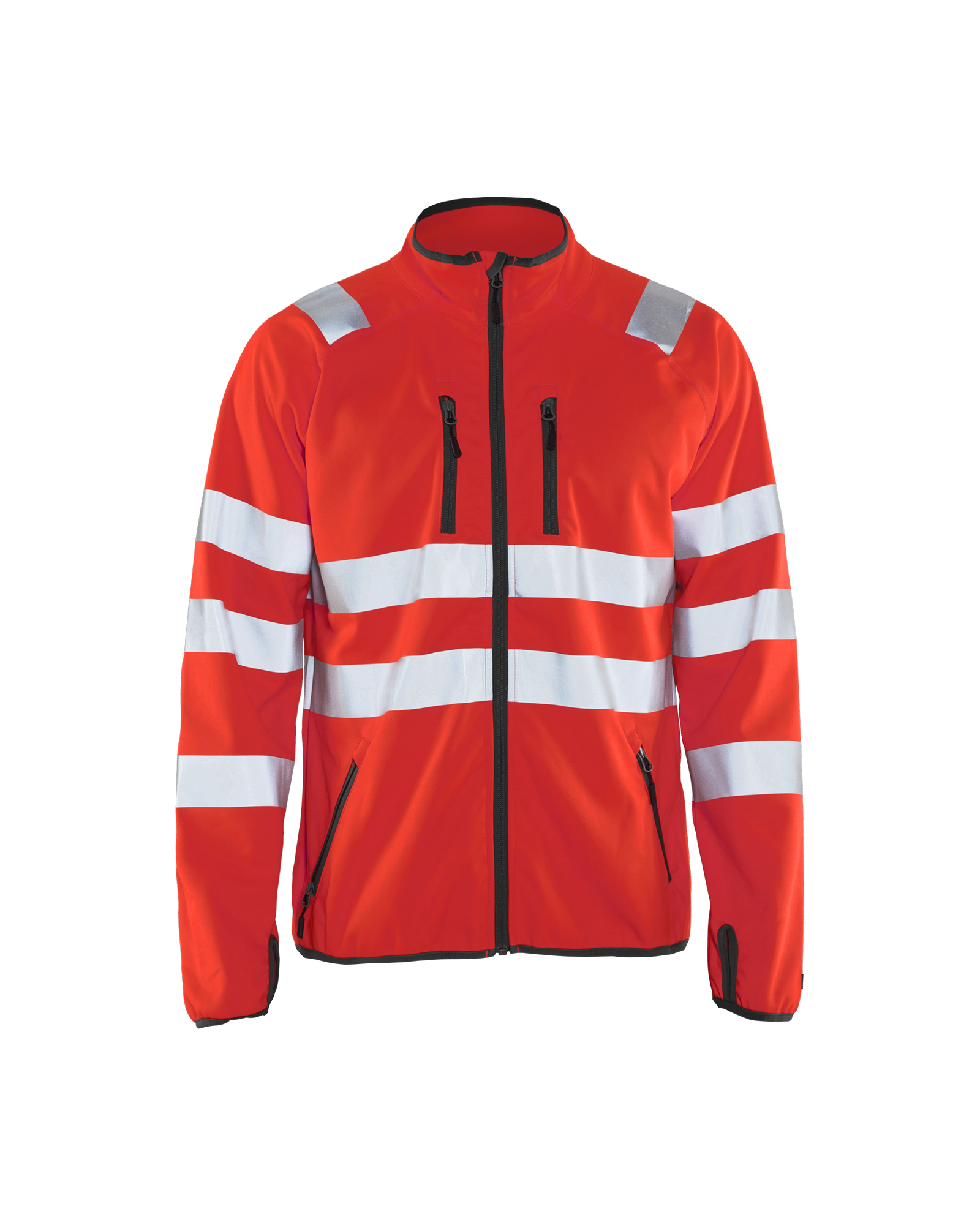 Blåkläder Softshell jack High Vis 4906 - High Vis Rood voorkant