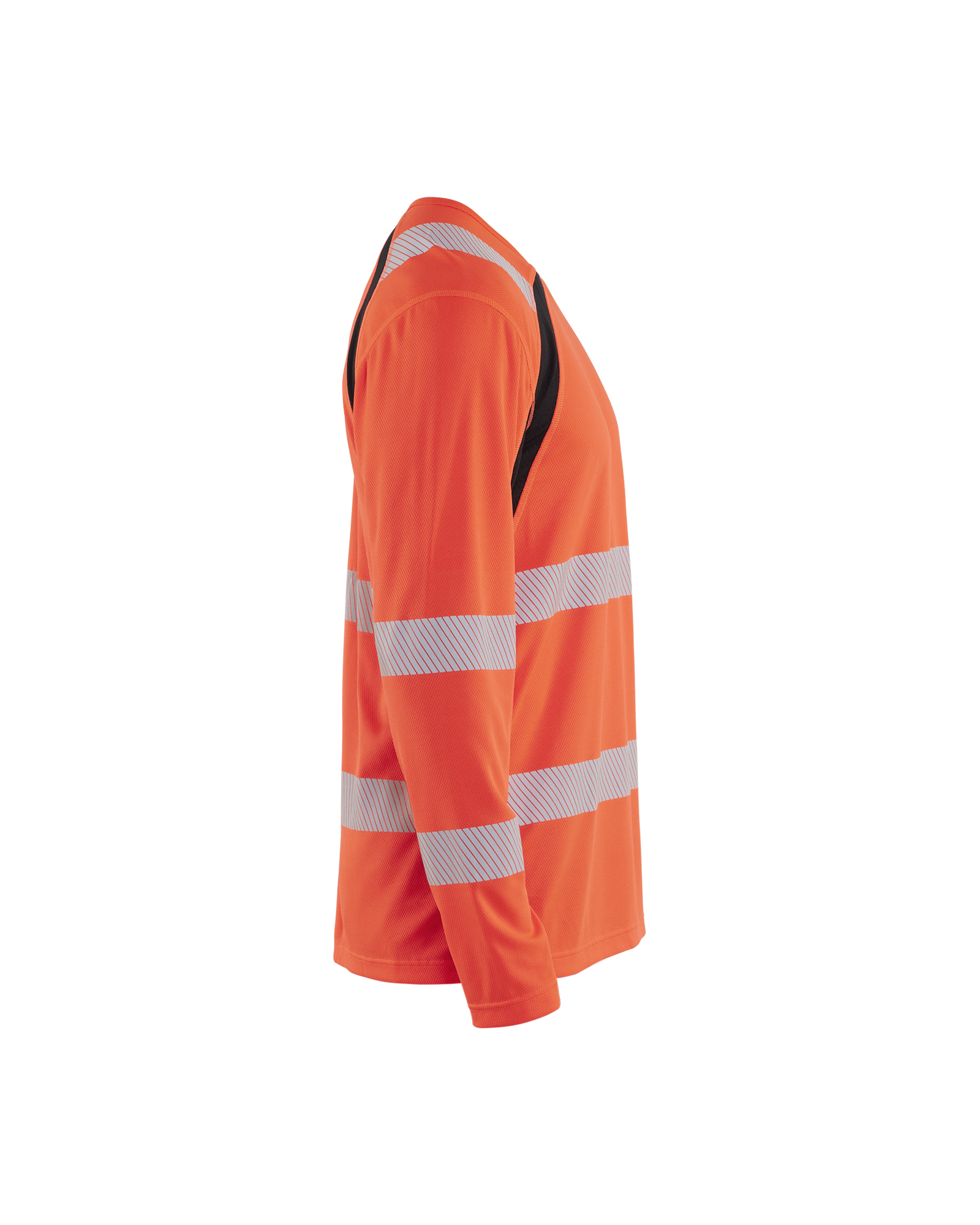 Blåkläder UV-T-shirt lange mouwen High Vis 3599 - High Vis Rood/Zwart zijkant