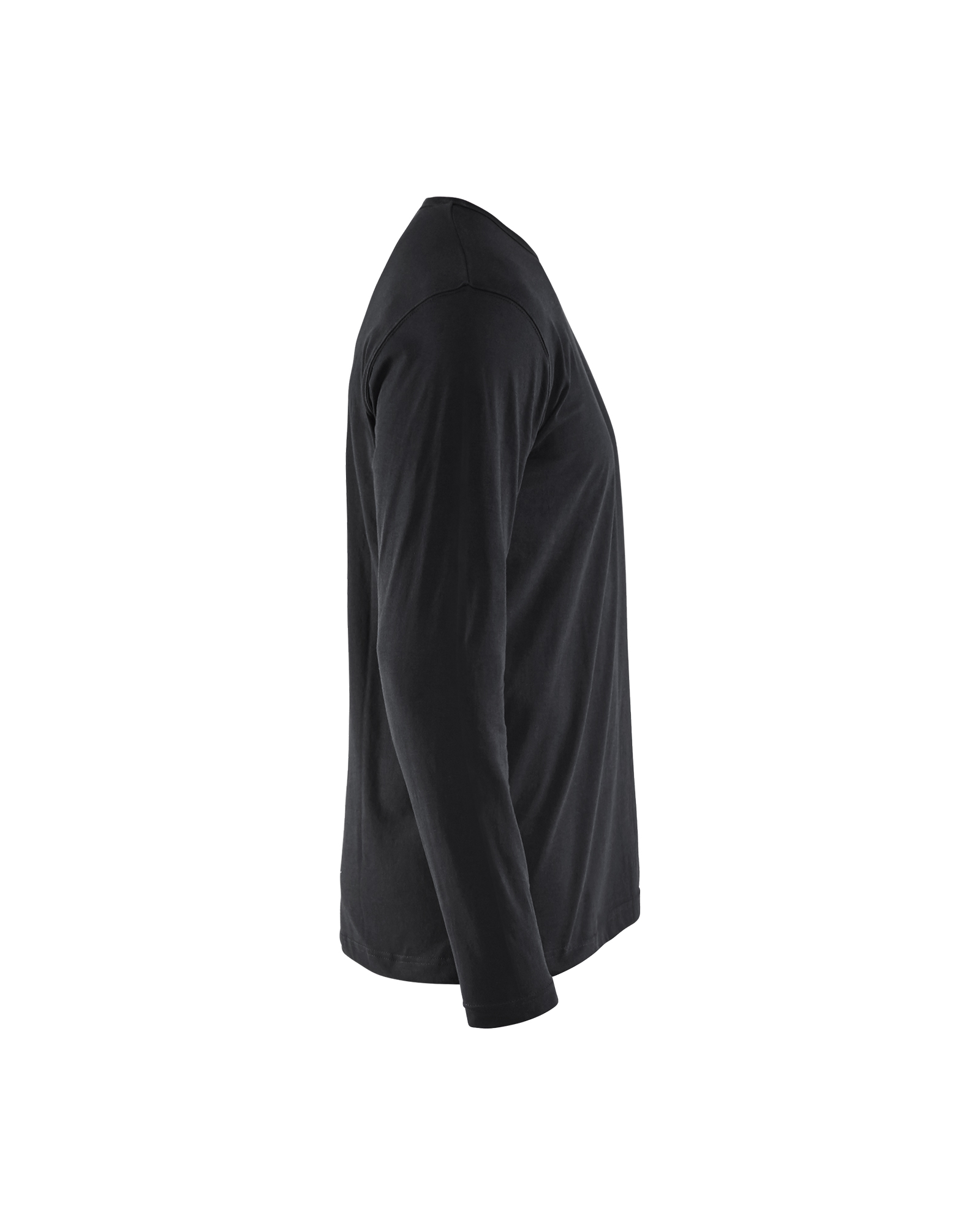 Blåkläder T-shirt lange mouwen 3500 - Zwart zijkant