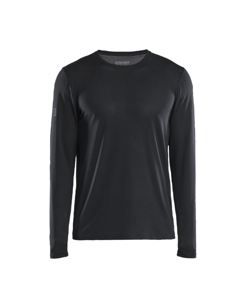 Blåkläder UV-T-shirt met lange mouwen 3423 - Zwart voorkant