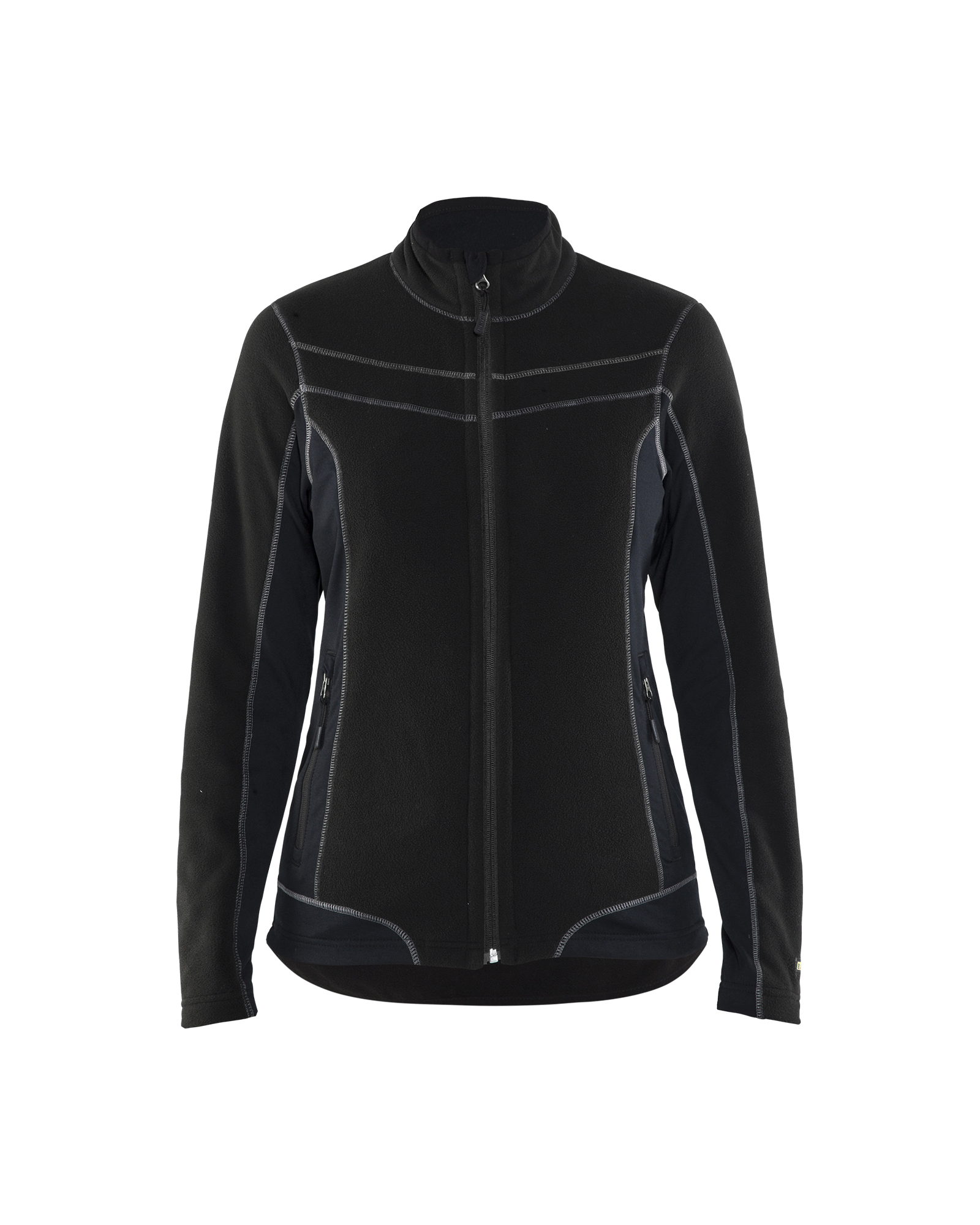Blåkläder Dames Microfleecevest 4924 - Zwart voorkant