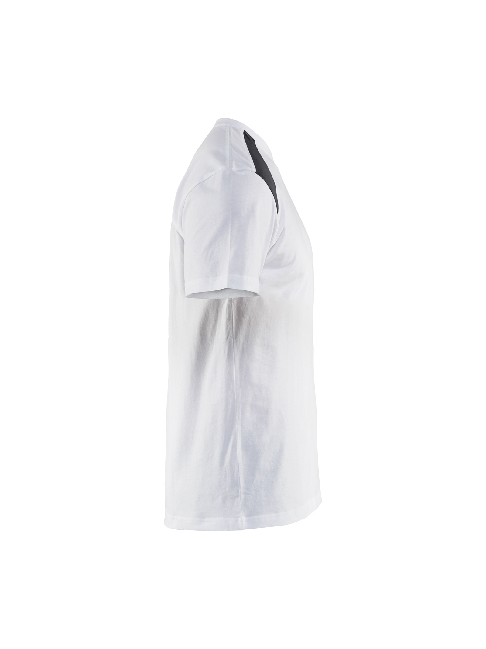 Blåkläder T-shirt 3379 - Wit / Donkergrijs zijkant