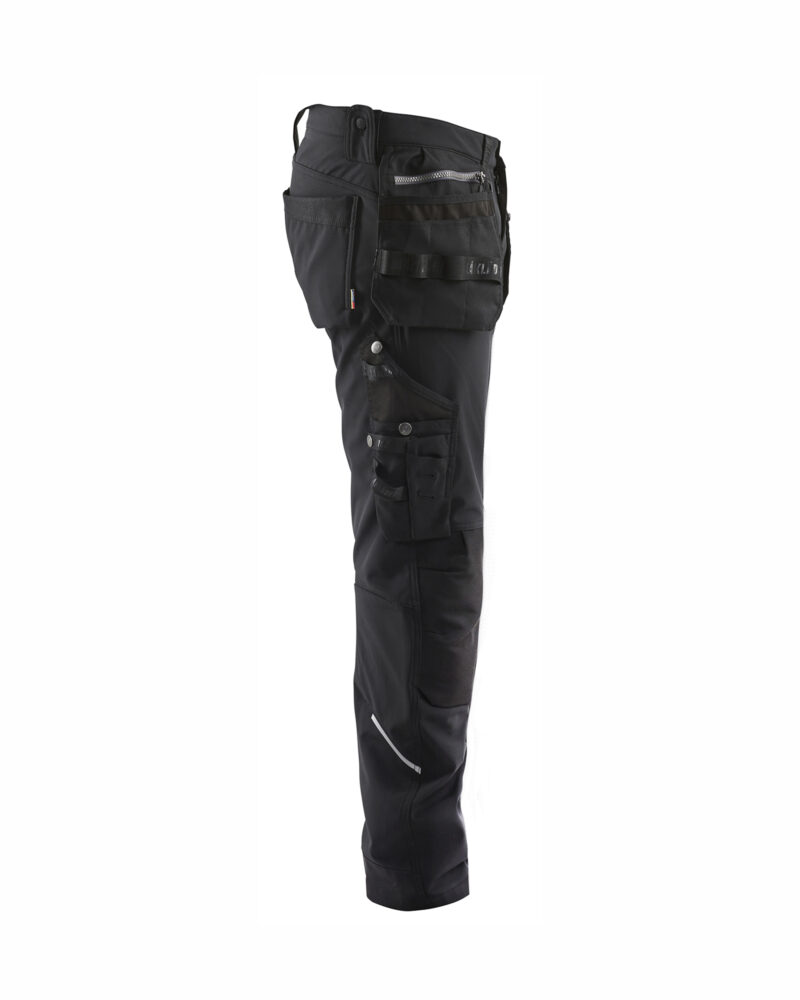 Blåkläder Werkbroek softshell met gereedschapszakken 1805 - zijkant