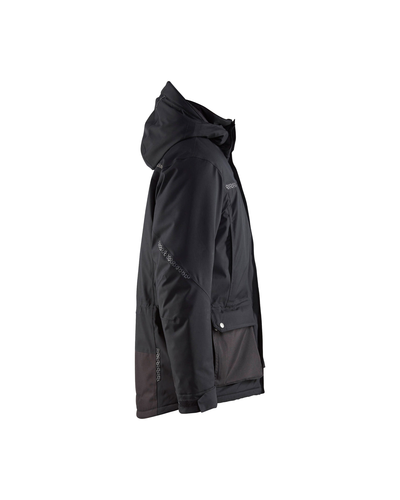 Blåkläder Winterparka 4989 - Zwart zijkant
