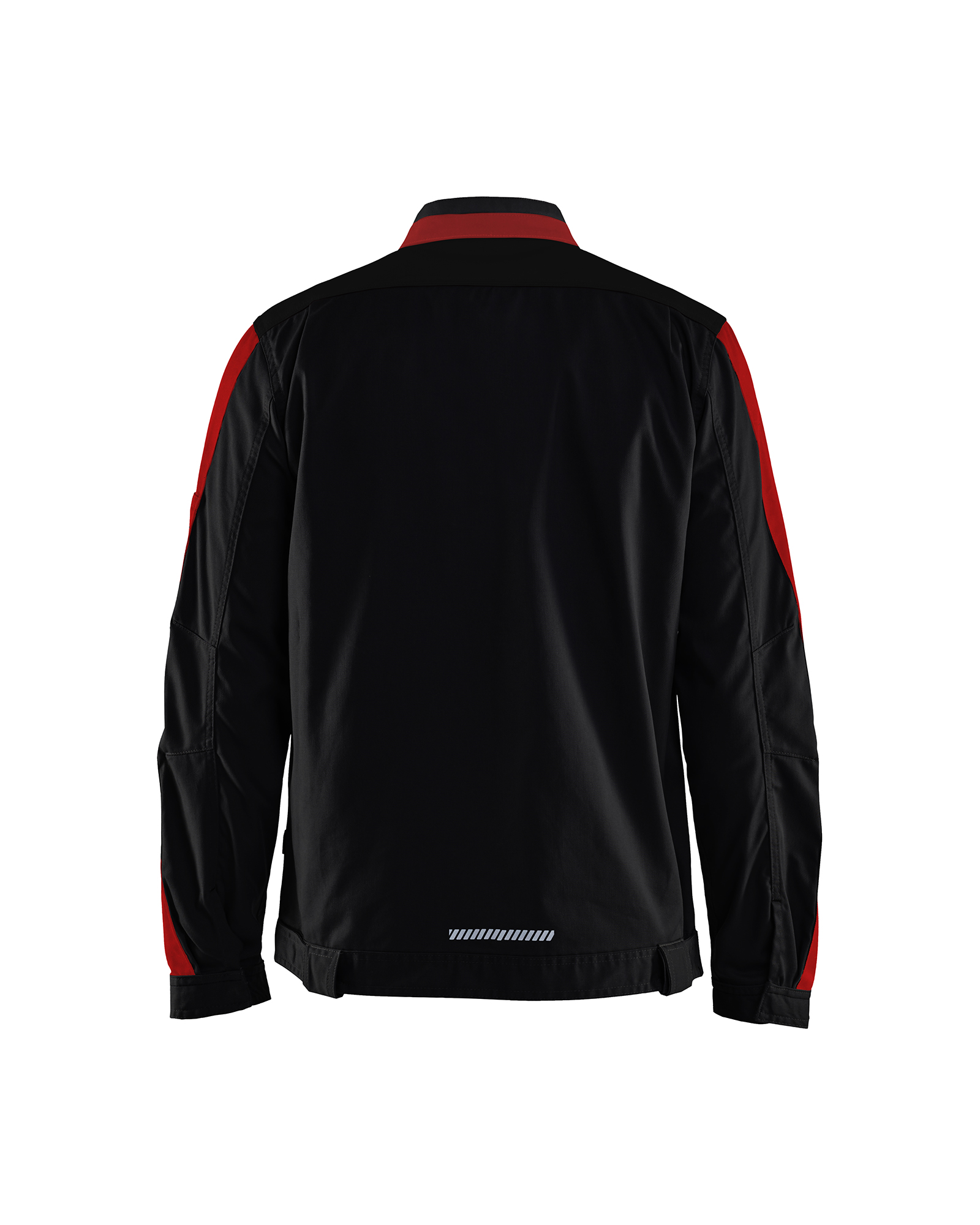 Blåkläder Industrie jack stretch 4444 - Zwart/Rood achterkant