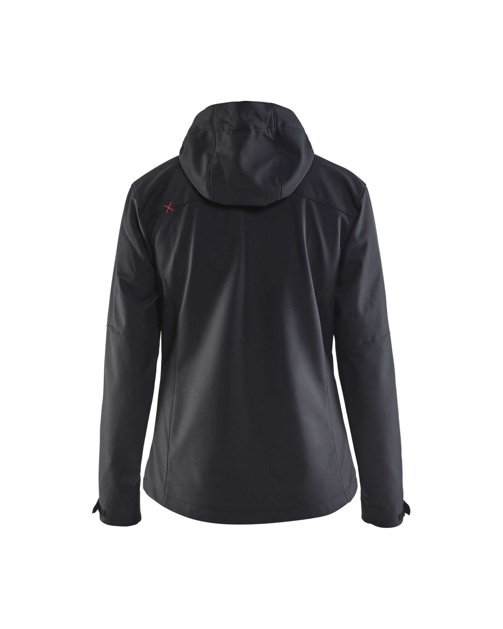 Blåkläder Dames softshell jack 4919 - Zwart/Rood achterkant