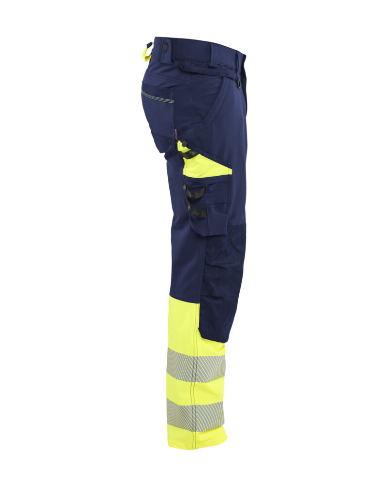 Blåkläder High Vis werkbroek 4-weg stretch 1126 - zijkant
