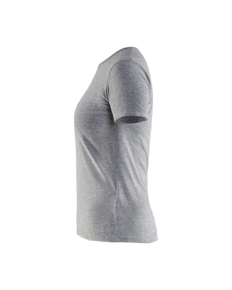 Blåkläder Dames T-shirt slim fit 3304 - Grijs Melee zijkant